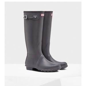 Hunter Rain Boots - Tall Grey